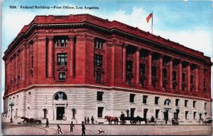 Federal Building Post Office Los Angeles California Postcard C095