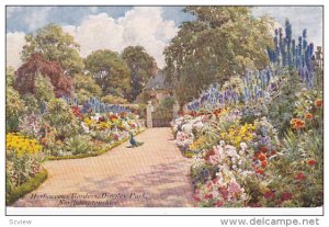 Gardens Of England, Herbaceous Borders, Dingley Park, NORTHAMPTONSHIRE, Engla...