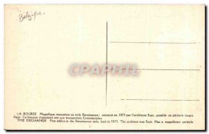 Old Postcard Brussels Stock Exchange