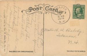 1910 Postmark On Light house & Sunapee Mt., Lake Sunapee, NH Postcard