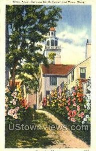 Stone Alley & Town Clock - Nantucket, Massachusetts MA  