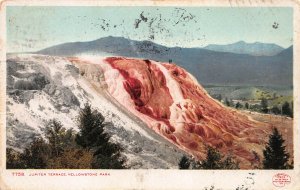 Jupiter Terrace, Yellowstone Park, Postcard, Used in 1906, Detroit Photographic