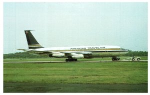 American Travelair Boeing 720 048 Airplane Postcard