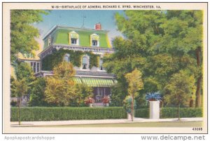 Birthplace Of Admiral Richard E Byrd Winchester Virginia
