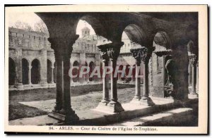 Postcard Ancient Arles Court of Cloister of the church St Trophime