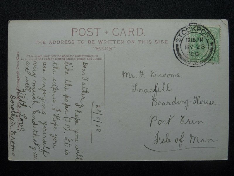 Manchester STOCKPORT Town Hall c1908 RP Postcard by Grenville