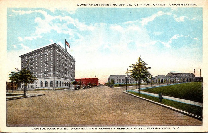 Washington D C The Government Printing Office CIty Post Office and Union Stat...