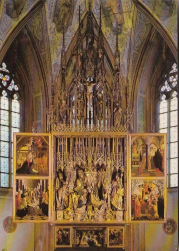 Austria St Wolfgang Wallfahrtskirche Gotische Fluegelaltar