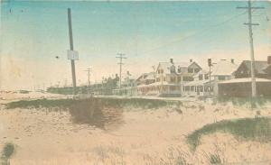 1913 Hampton Beach New Hampshire Houses looking South hand colored 6805