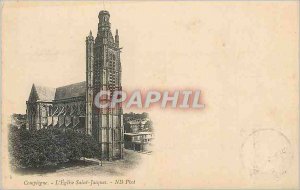 'Old Postcard Compiegne L''Eglise Saint Jacques (1900 card)'