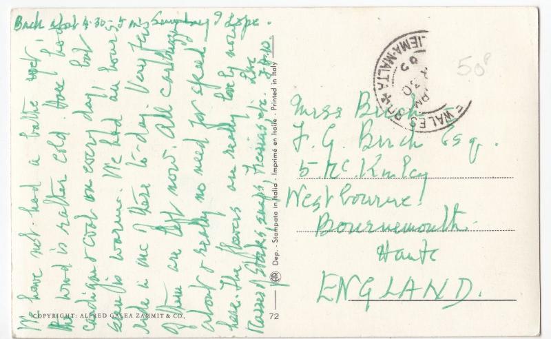 Malta; Maltese Cab - Karozzin PPC, 1965 PMK To GB 