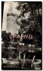 Modern Postcard Mehun Sur Yevre Cher castle Charles VII near the mill