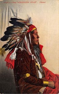 Chief Grabbing Bear, Sioux Unused 