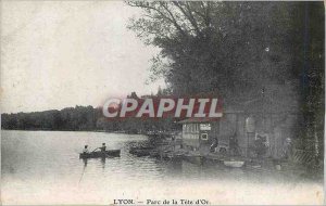 Postcard Old Lyon's Tete d'Or Park