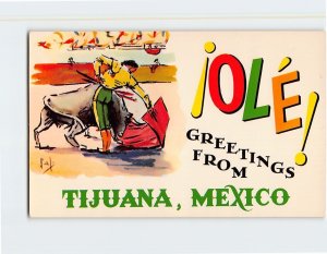 Postcard ¡Olé!, Greetings From Tijuana, Mexico