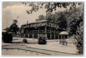 1940 Log Cabin Inn Caledonia State Park Fayetteville Pennsylvania Linen Postcard