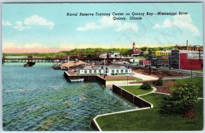 1950 Quincy, IL Naval Reserve Training Center Mississippi River Bay Railway A219