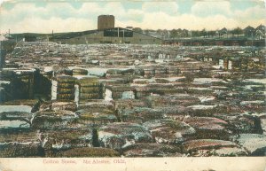 McAlester Oklahoma Cotton Scene Litho Postcard Used