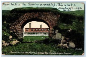 c1905 Dominion Atlantic Railway Sally Port Annapolis Royal NS Canada Postcard