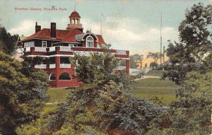 Riverton Park Maine Casino Exterior Street View Antique Postcard K17029