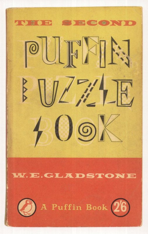 Puffin Puzzle Book W.E. Gladstone 1958 Book Postcard