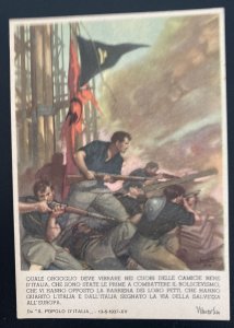 Mint Italy Picture POSTCARD Black Shirts Against The Bolshevism WW2