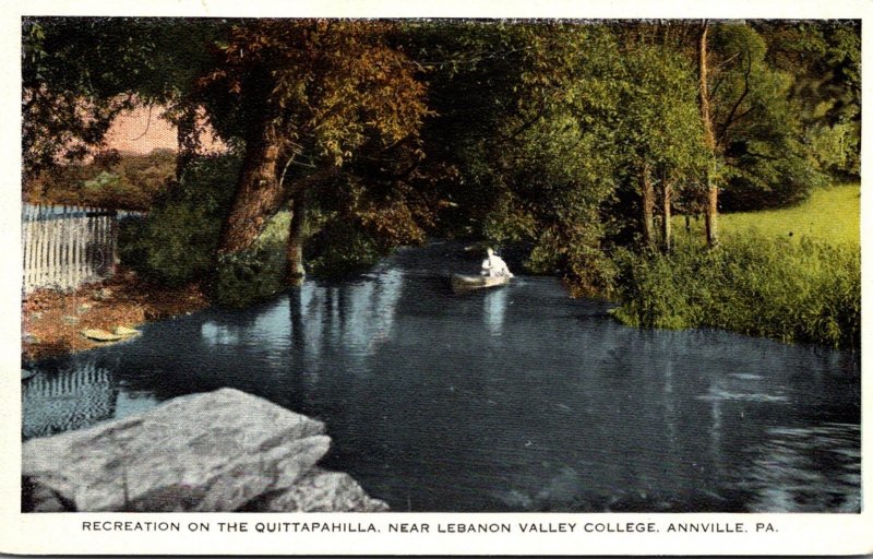 Pennsylvania Annville Recreation On The Quittapahilla Near Lebanon Valley Col...