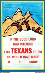 Texas Humour Texas Skier