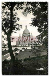 Old Postcard Paris Sacre Coeur in Montmartre
