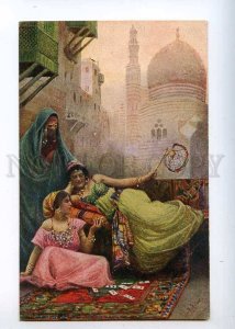 226563 CARTOMANCY of BELLY DANCER Harem by FABBI vintage PC  