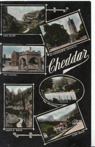 Somerset Postcard - Views of Cheddar - Ref 1041A