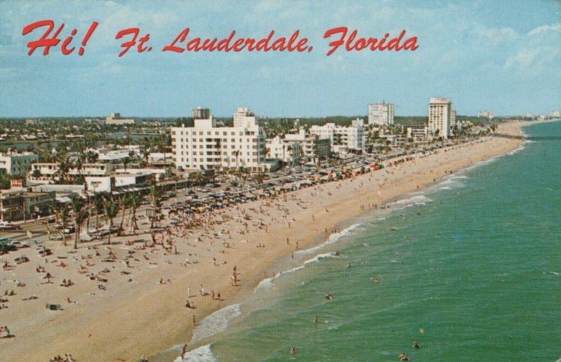 America Postcard - Aerial View of Fort Lauderdale, Florida. Posted -Ref.RS22002