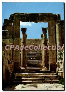 Postcard Modern Jerash Cathedral's Steps Columns Kingdom of Jordan