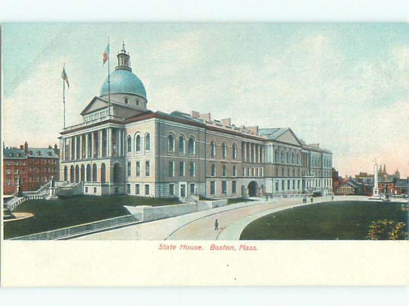 Unused Pre-1907 STATE HOUSE BUILDING Boston Massachusetts MA Q1523