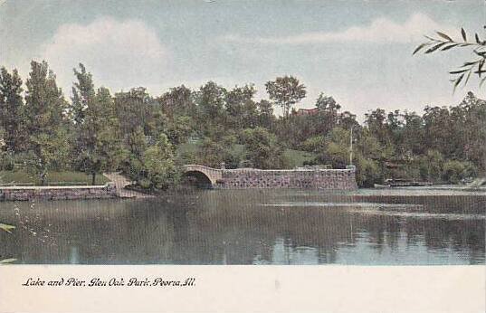 Illinois Peoria Lake And Pier Glen Oak Park