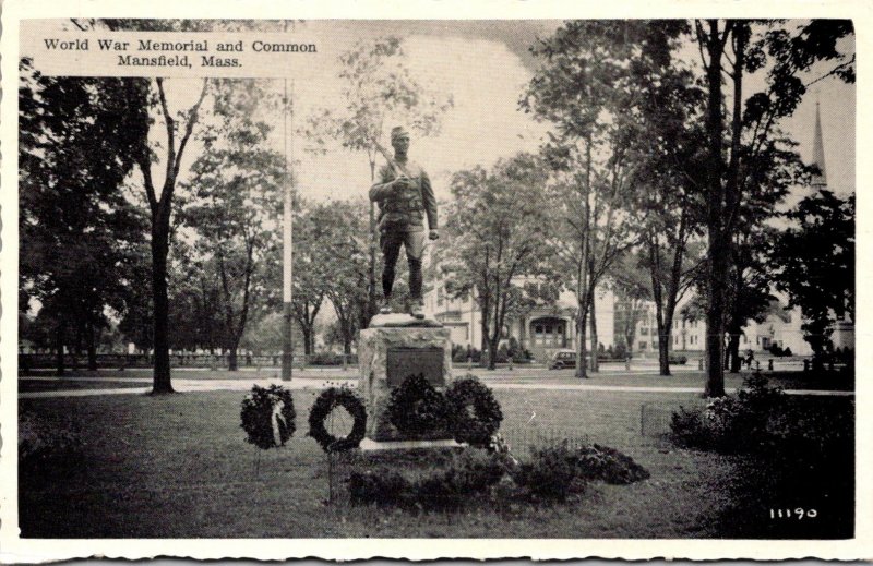 Massachusetts Mansfield World War Memorial and Common Dexter Press