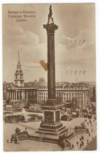 Great Britain 1931 Used Postcard London Nelson's Column Trafalgar Square