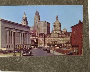 BALTIMORE MD MARYLAND 1950s CITY HALL VIEW Postcard