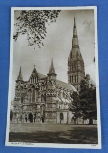 Vintage  Postcard  Salisbury Cathedral  Wiltshire  B1D