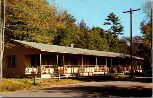 Vtg Speculator New York NY Shawnee Guest Cabins Camp of the Woods 1960s Postcard