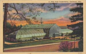 Ohio Cincinnati Eden Park Conservatory 1942 Curteich