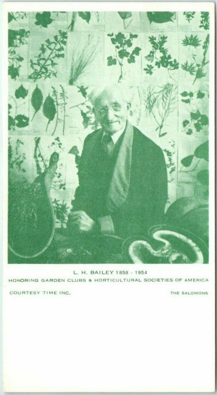 LH Bailey 1858-1954 - Honoring Garden Clubs & Horticultural Societies of America