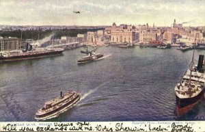 australia, NSW, SYDNEY, Circular Quay, Steamers (1900s) Postcard