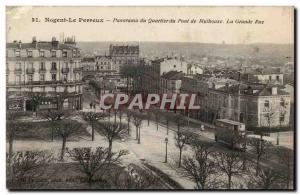 Nogent Nogent Old Postcard Panorama of the district of Mulhouse The main stre...