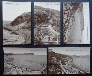 Yorkshire 5 x SCARBOROUGH Antique Collection c1913 RP Postcard by Valentine