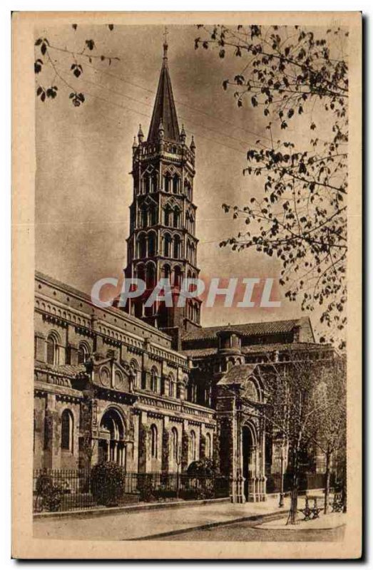 Toulouse - Saint Sernin Egise Old Postcard