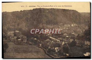 Old Postcard Avallon Cousin View On The Bridge And The Road Of Chatelaines