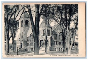 c1905 Methodist Church Winsted Connecticut CT Antique Tuck Art Postcard 