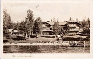 Lake McDonald Hotel Glacier National Park MT Montana Unused RPPC Postcard H21