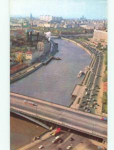 Vintage Post Card Moscow Moskvoretskaya Bridges Aerial Russia   # 3773